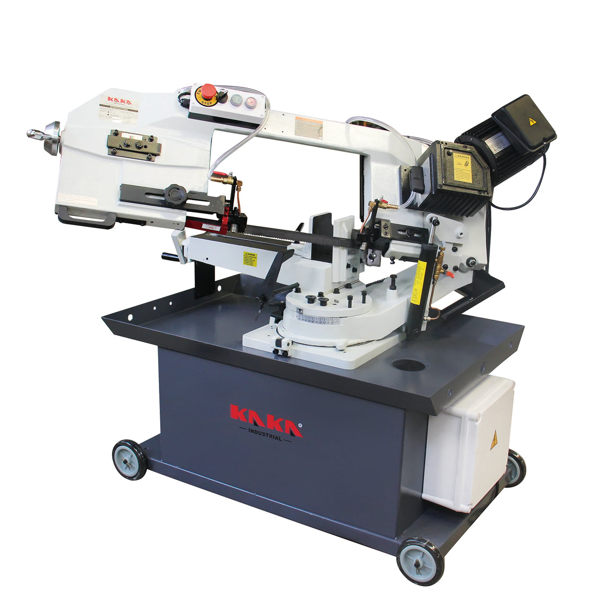 KANG INDUSTRIAL BS-912GR, Gear Drive Band Saw, 229 mm Round Bar Cutting Saw Machine with 3 Cutting Speed, 240V Power