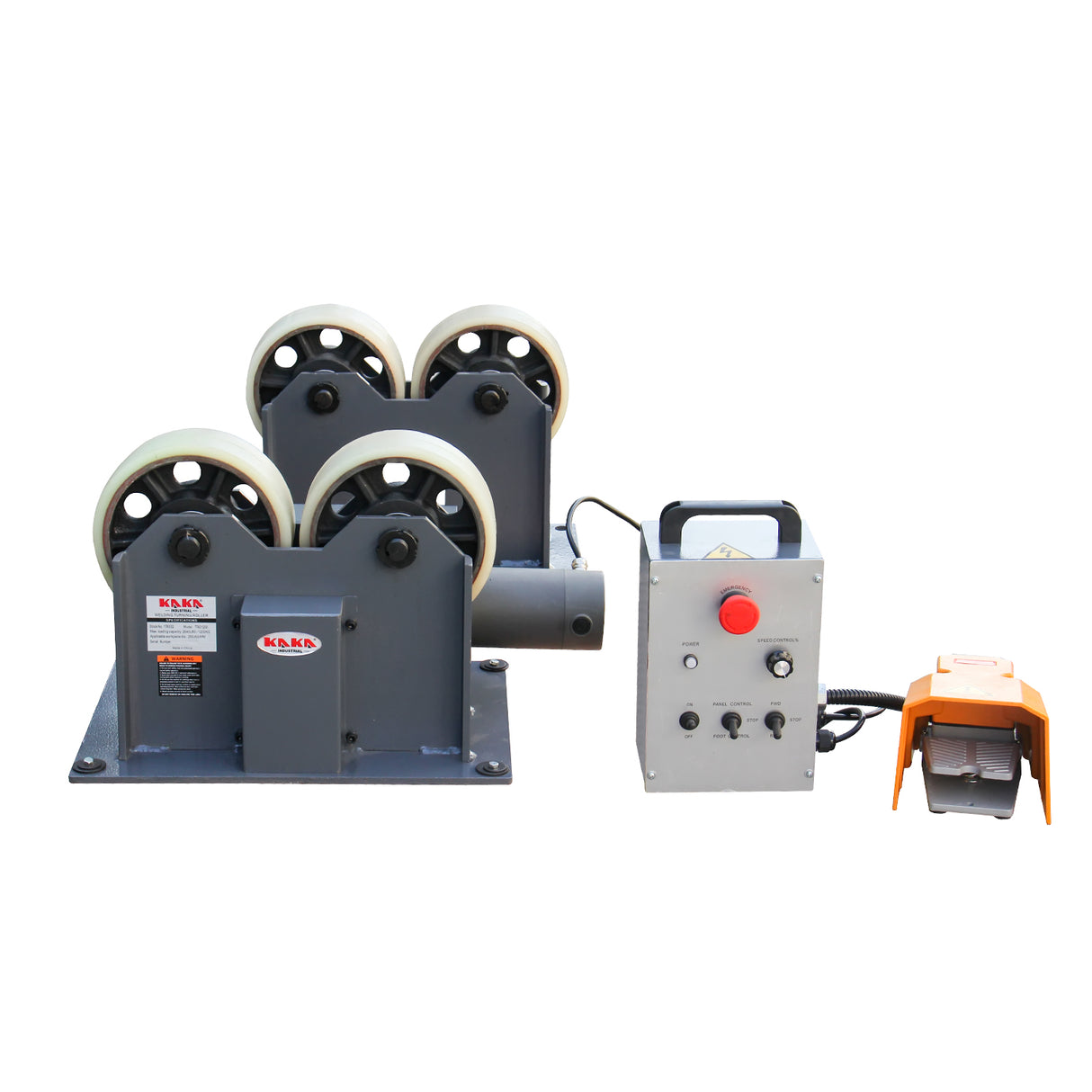 KANG Industrial TRS1200 Motorised Welding Turning Roller, 1200kg Loading Capacity, 20-800mm Diameter Welding Positioner
