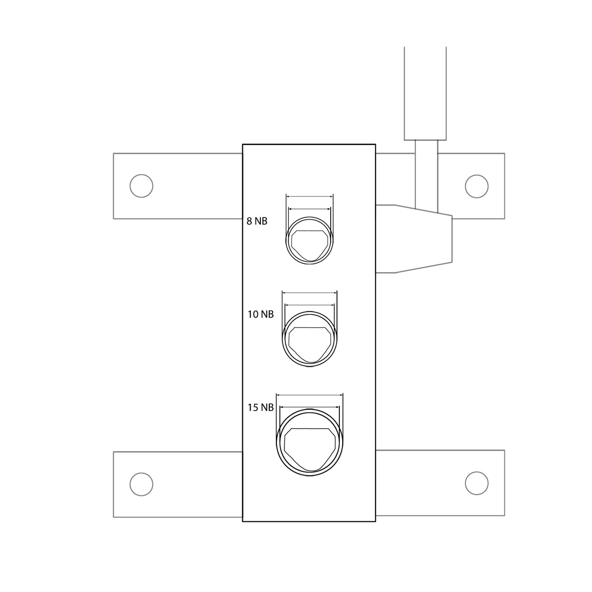 KANG Industrial RA-1 Manual Pipe Notcher, 8NB, 10NB, 15NB , High Precision Pipe Notcher