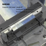 200mm Mini Shear/Brake Combination, Sheet Metal Brakes Shears Machine