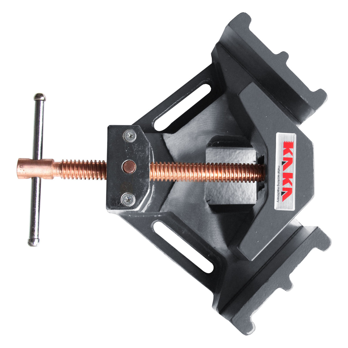 Angle Clamp AC-100, Solid Construction, 90 Degree Welding Angle Clamp, Heavy-Duty Cast-Iron Angle Clamp Vice
