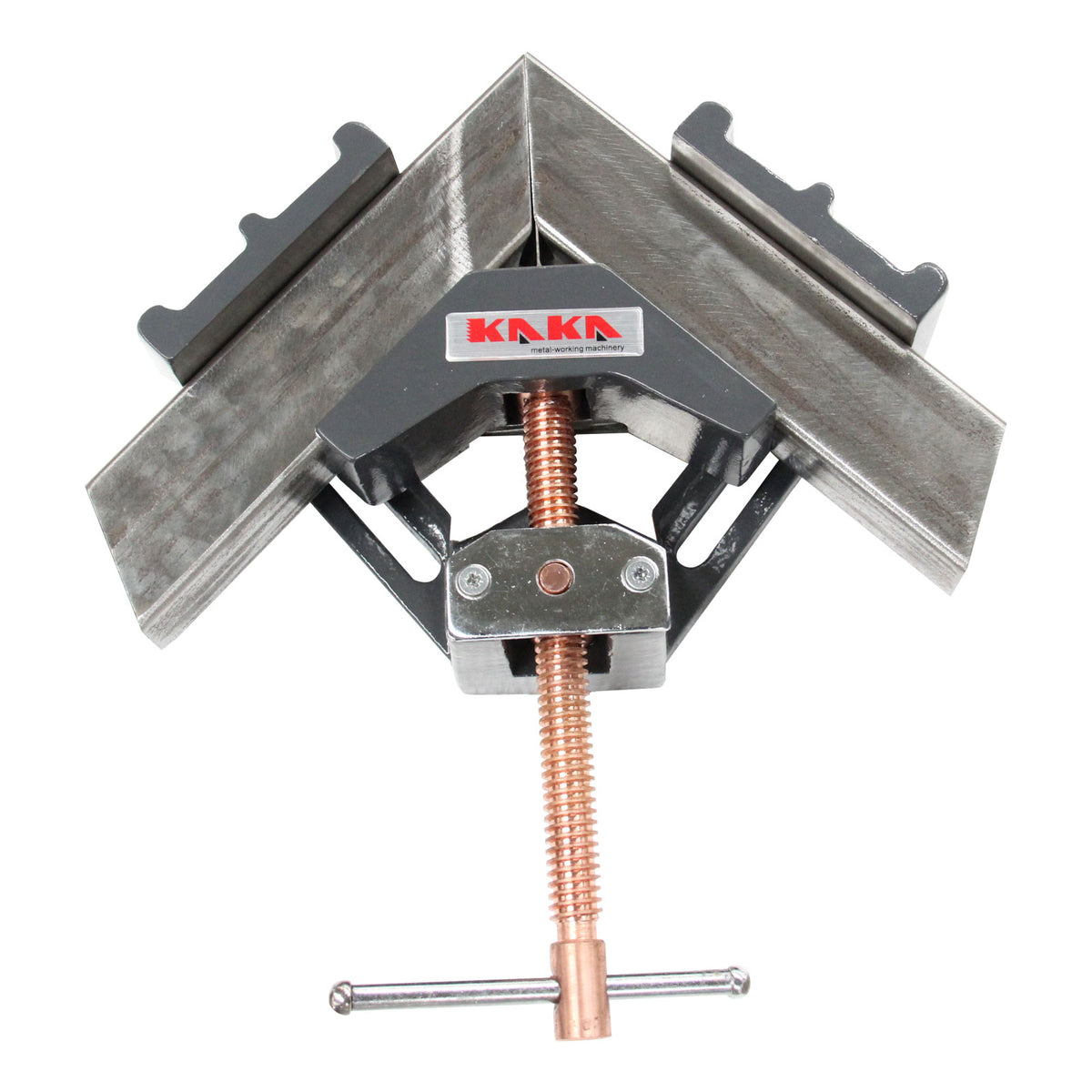Angle Clamp AC-100, Solid Construction, 90 Degree Welding Angle Clamp, Heavy-Duty Cast-Iron Angle Clamp Vice