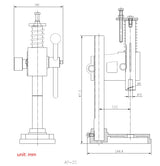 Kang Industrial Arbor press AP-2S Adjustable Press Height Manual Press Machine