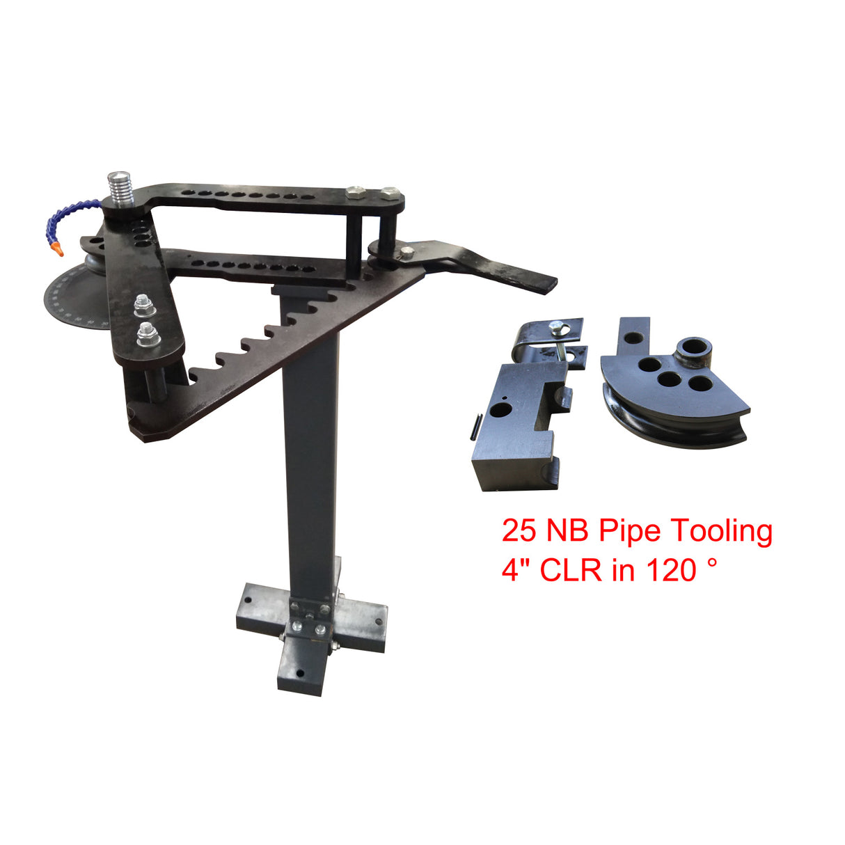 Manual Pipe Bender TB-3, C/W 25NB Tooling, 4" CLR in 120 Degrees, Exhaust Pipe Bender, Roll Cage Bending Machine