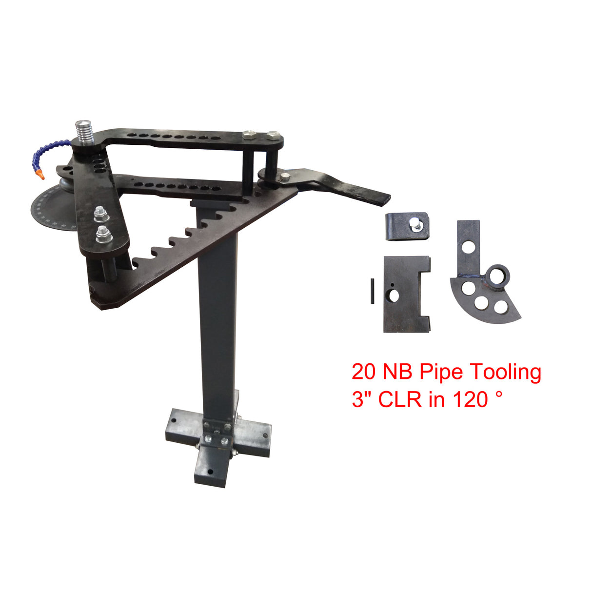 Manual Pipe Bender TB-3, C/W 20NB Tooling, 3" CLR in 120 Degrees, Exhaust Pipe Bender, Roll Cage Bending Machine