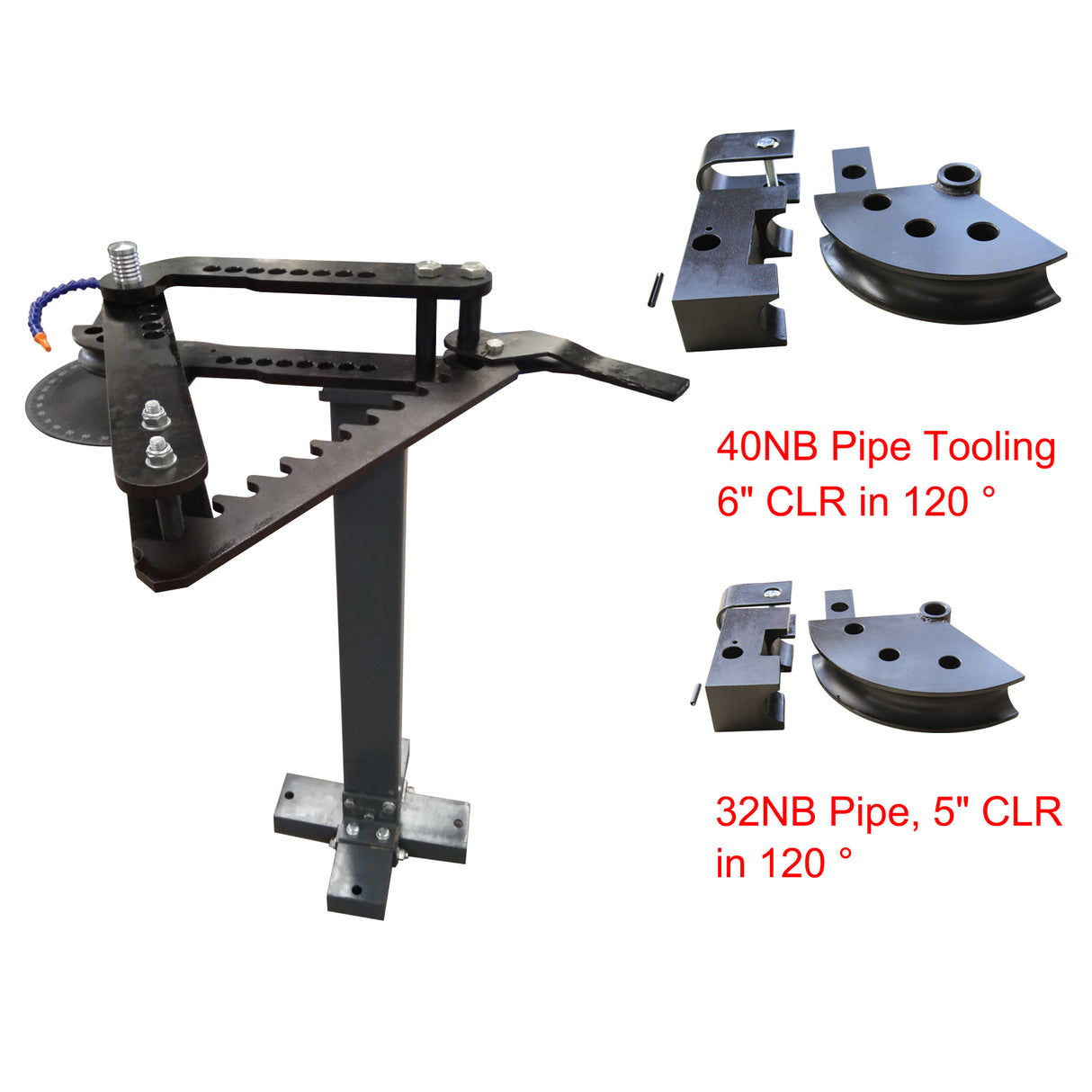 Pipe Bender TB-3, C/W 32NB & 40NB Pipe Tooling in 120 Degrees, Exhaust Pipe Bender, Roll Cage Bending Machine
