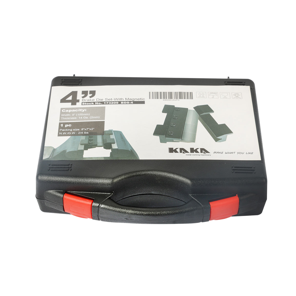 100mm Vice Metal Bending Brake BDS-4, Magnetic Sheet Metal Bender 2mm Capacity