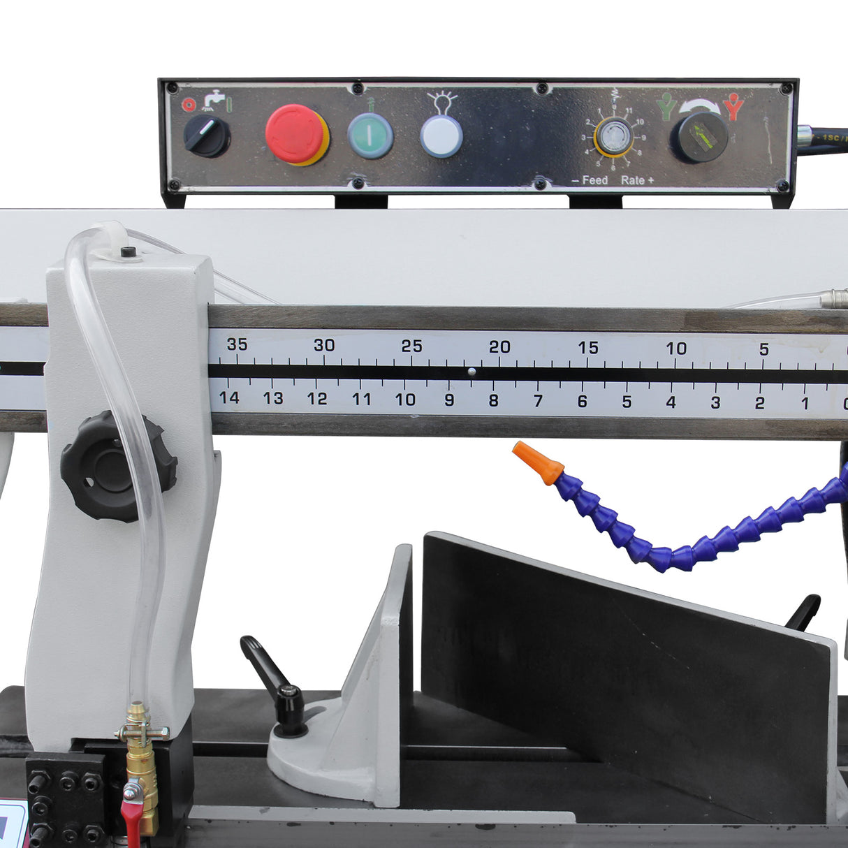 Metal Band Saw BS-1018B, 254mm Horizontal Bandsaw Metal Cutting Band Saw, Horizontal  High Precision Band Saw, 240V Motor