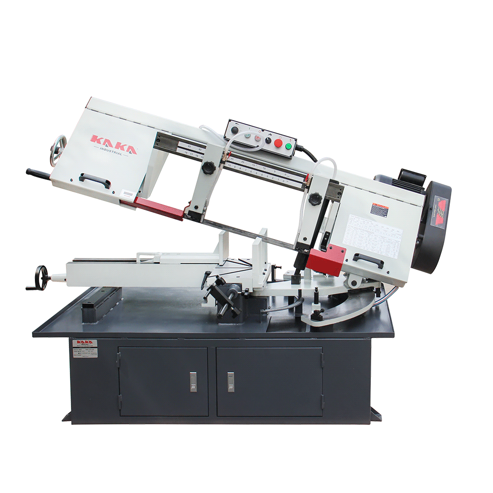 KANG INDUSTRIAL BS-1018T,  260mm Round Bar Cutting Band Saw, Dual Miter Saw Frame Cutting Bandsaw, 240V Motor