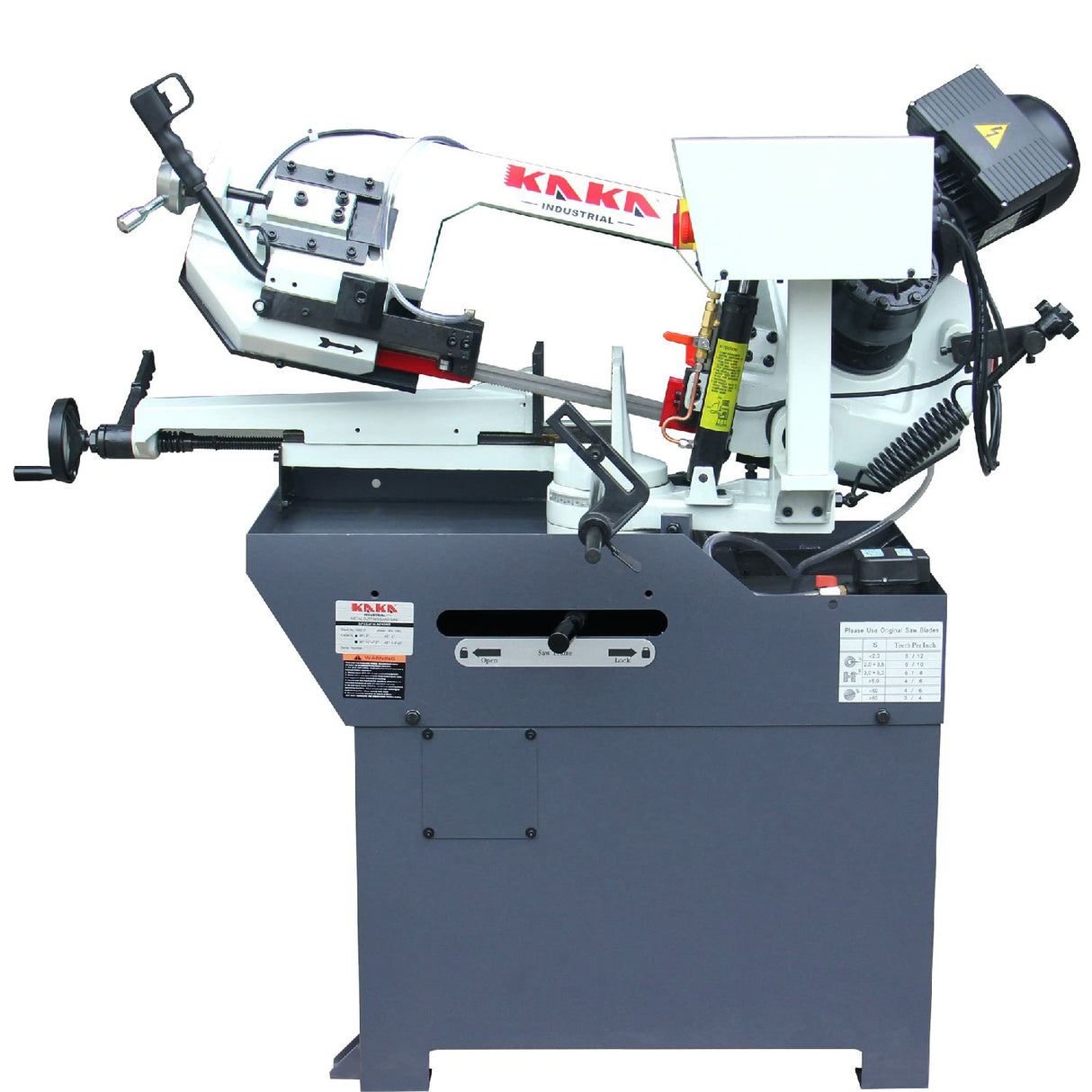 KANG Industrial BS-108G Miter Band Saw, 240V Motor. 260x200mm Capacity with Front Control Panel