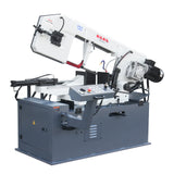 Semi-Auto Metal Cutting Band Saw BS-1810GC, Gear Drive Dual Mitre Metal Cutting Bandsaw, 330mm Cutting Capacity for Structural Steel Cutting