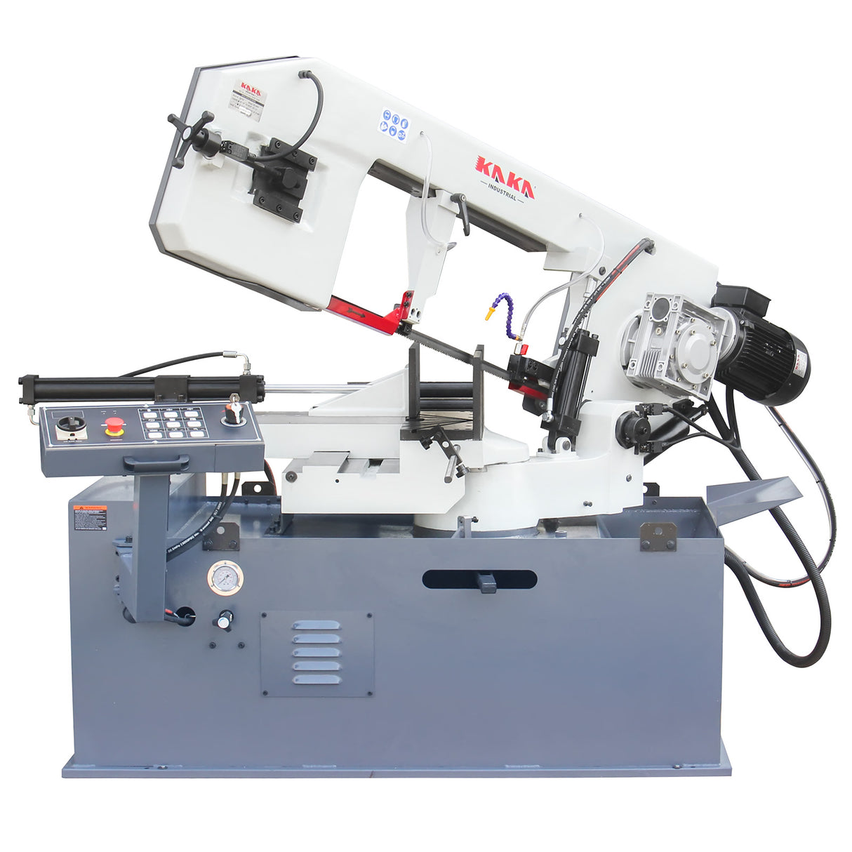 Semi-Auto Metal Cutting Band Saw BS-1810GC, Gear Drive Dual Mitre Metal Cutting Bandsaw, 330mm Cutting Capacity for Structural Steel Cutting