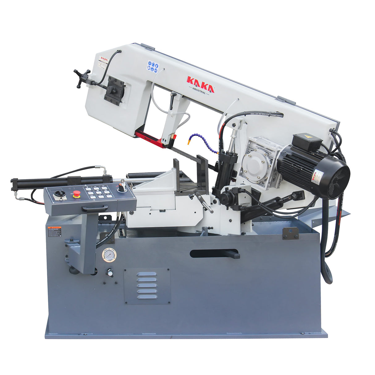 Semi-Auto Metal Cutting Band Saw BS-1810GC, Gear Drive Dual Mitre Metal Cutting Bandsaw, 330mm Cutting Capacity for Structural Steel Cutting