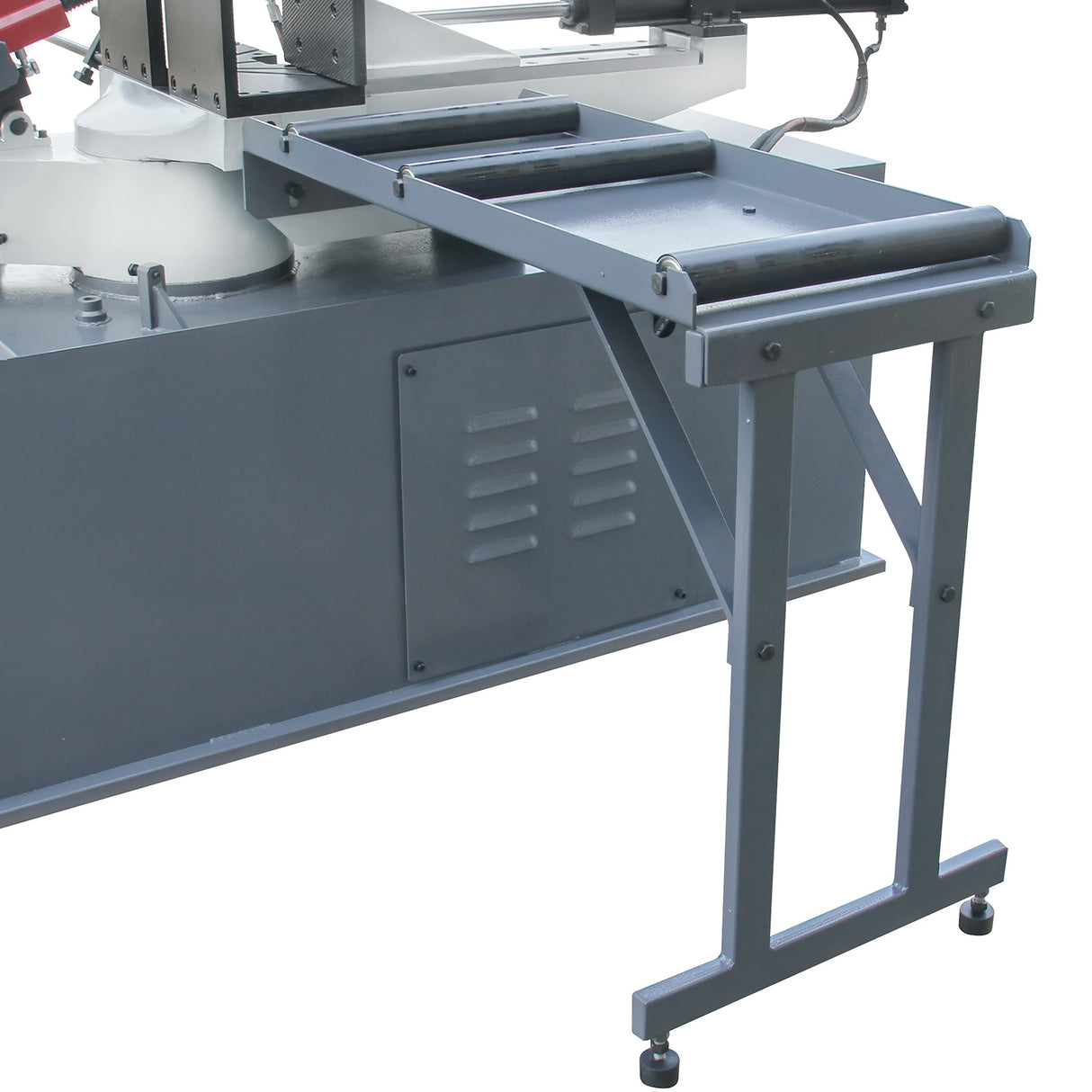Semi-Auto Metal Cutting Band Saw BS-1810GC, Gear Drive Dual Mitre Metal Cutting Bandsaw, 330mm Cutting Capacity for Structural Steel Cutting