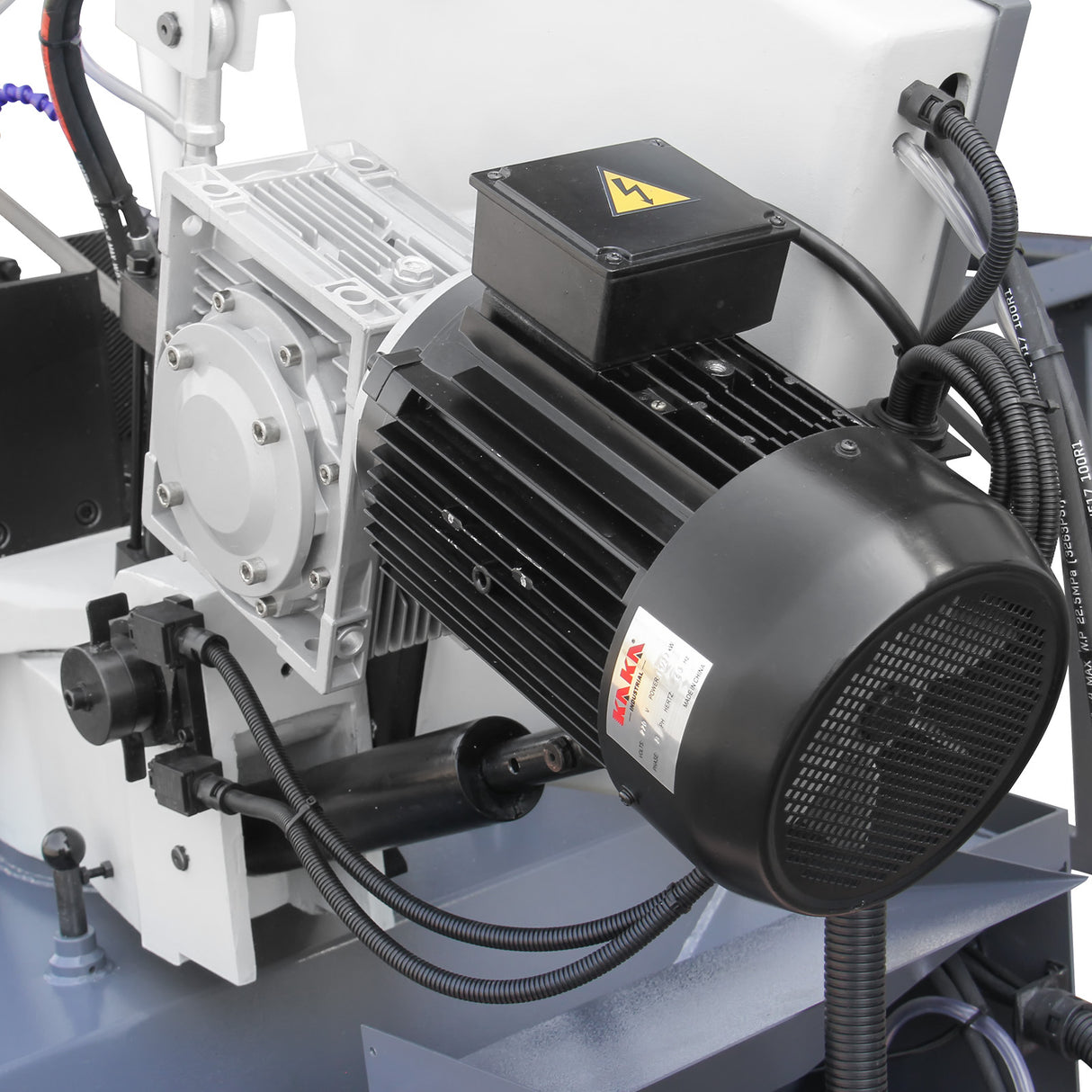 Semi-Auto Metal Cutting Band Saw BS-1810GC, Gear Drive Dual Mitre Metal Cutting Bandsaw, 330mm Cutting Capacity for Structural Steel Cutting