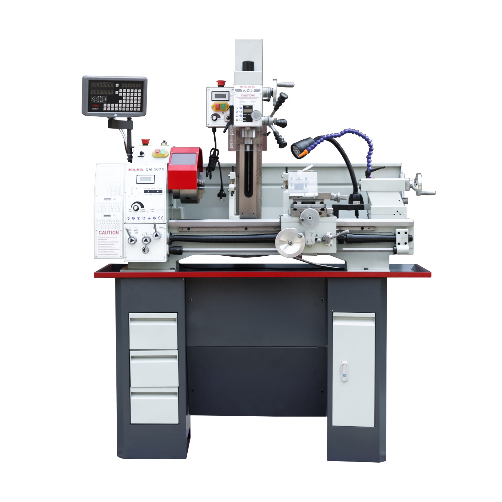 Turn Lathe & Mill Drill CM3075, Variable Speed Multi-Function