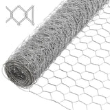 Galvanised Steel Wire Chicken Netting, Hexagonal Mesh Wire Netting, 50mm Hex Apexture 120cmx50m Roll