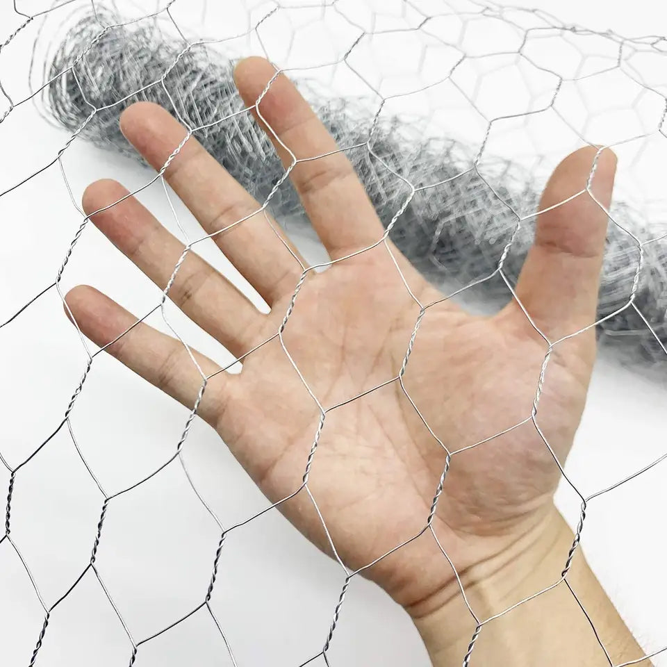 Chicken Mesh Rocks Galvanised Steel Wire Chicken Wire Mesh, Hexagonal Mesh Wire Netting ...