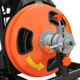 KANG INDUSTRIAL D02-005SA Drain Cleaner, Drain Auger Cleaner, 1/2" x 100Ft Snake Machine Auto Feed