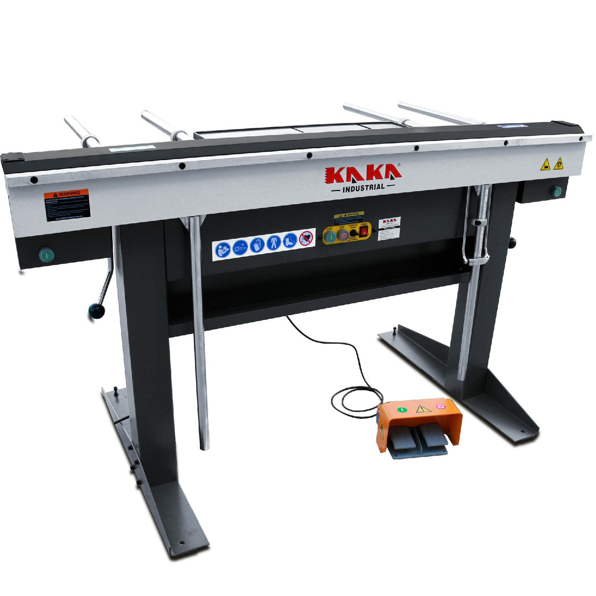 KANG Industrial EB-6116 Manual Magnetic Sheet Metal Brake, 1550mm Magnetic clamping Pan and Box Bending Brake, 1.5mm Mild Steel Capacity, 1-Phase 240V