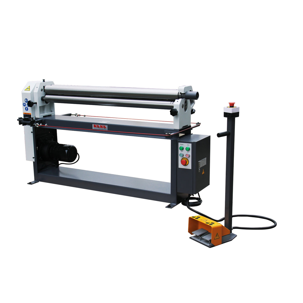 Motorized Plate Curving Rolls ESR-5116, 1300x1.5mm Sheet Metal Curve Rollers & 75mm Dia. Roller, Asymmetrical Sheet Roller