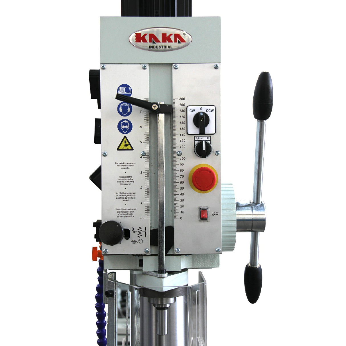 KANG Industrial GD-40, Gear Head Drill Machine with Coolant System, MT4 Spindle Taper