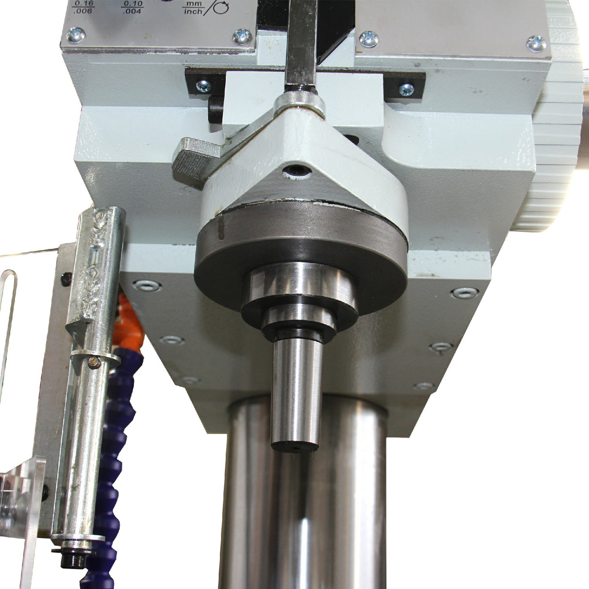 KANG Industrial GD-40, Gear Head Drill Machine with Coolant System, MT4 Spindle Taper
