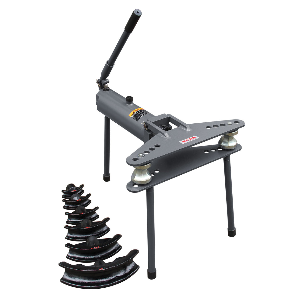 Hydraulic Pipe Bender HB-10, 10 Tonne Manual Jack with Auto Return, 90° Bender with 6 Formers, 15NB to 50NB Pipe Capacity Pipe Bender