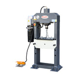 Motorised Hydraulic Press HP-25F with Foot Pedal, 25 Tonne Pressure for Workshop & Garage, Double Acting Cylinder Shop Press