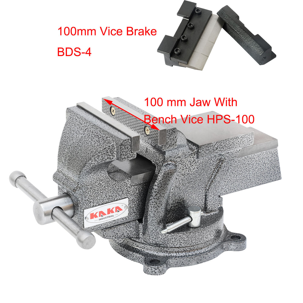 Vice Bench Divider Vice Brake Bender BDS-4 & Heavy Duty 100mm Swivel Base Bench Vice HPS-