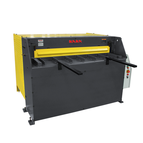 The KANG Industrial HQ01-5214B Hydraulic Guillotine is a high-performance cutting machine designed for industrial workshops.    With a cutting capacity of 1320x2mm on mild steel and powered by a 3-phase motor, this guillotine ensures efficient and precise cutting of materials.
