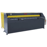 Hydraulic Guillotine HQ01-9816B, 2500mm x 1.6mm Capacity, Vertical Slide Shearing Machine with Roving Foot Pedal, Back Gauge & Safety Laser Lights, Industrial Metal Fabrication