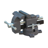 100mm Bench Vice HVS-100, Heavy-Duty Swivel Base Utility Vice for Workbench, Woodworking, Pipe & Home DIY Projects