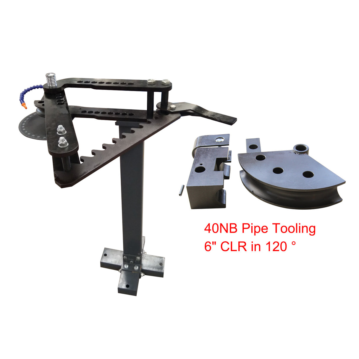 Manual Pipe Bender TB-3, C/W 40NB Tooling in 6" CLR at 120 Degrees, Exhaust Pipe Bender, Roll Cage Bending Machine
