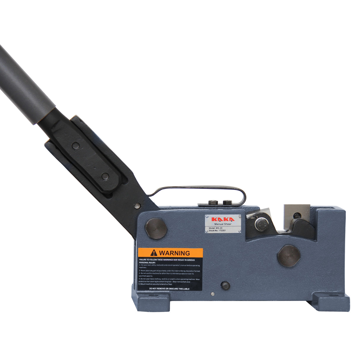 Manual Rebar Cutter MS-20, 20mm Rebar and Rod Cutter, Steel Cutter, Flat Bar Steel, Round Steel Metal Cutter