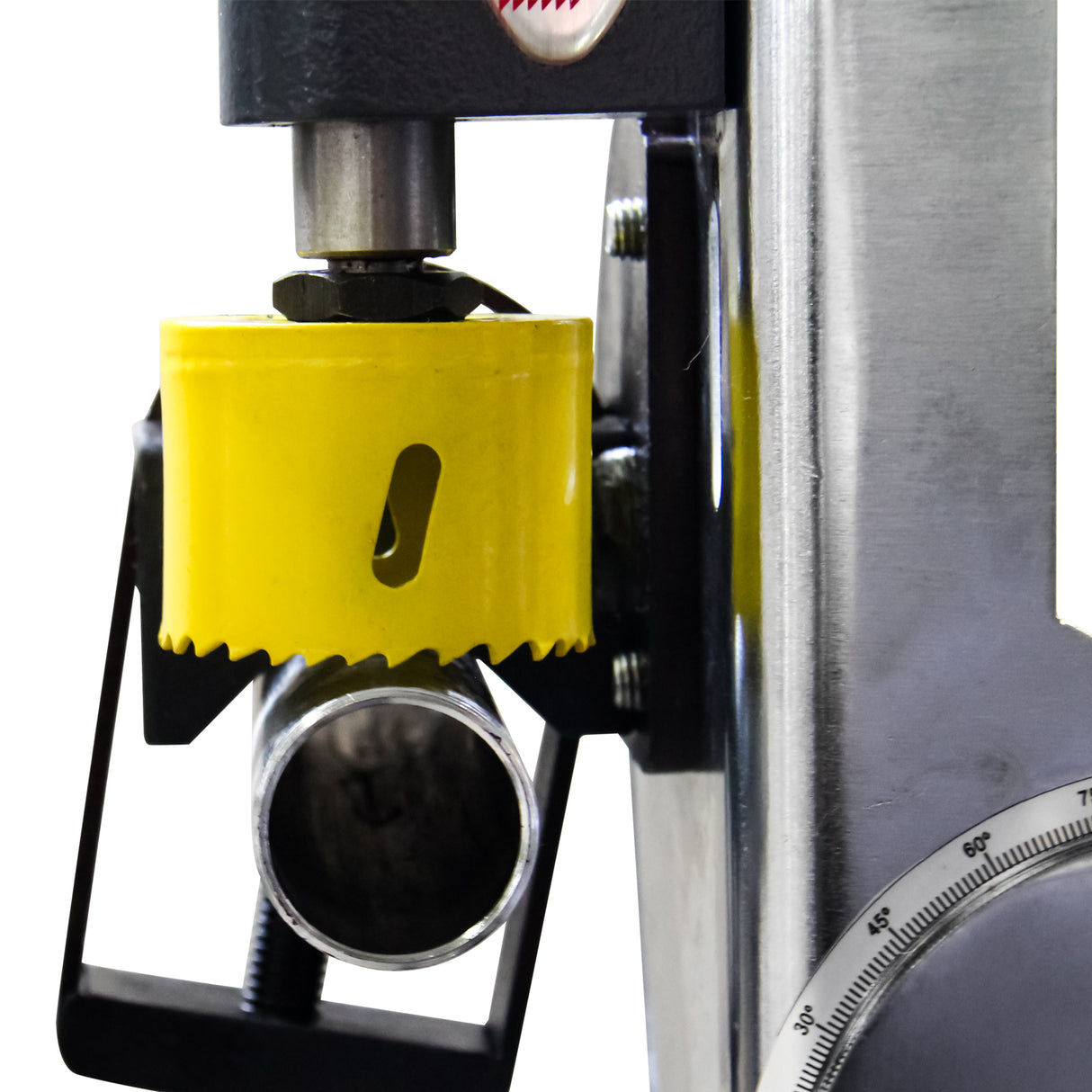 KANG industrial PN-1/2A Pipe Tubing Notcher, Hole Saw Pipe Tube Notcher, Built-In Protractor Gauge with Degree Angle. 50mm Round Tubing Tube Notcher