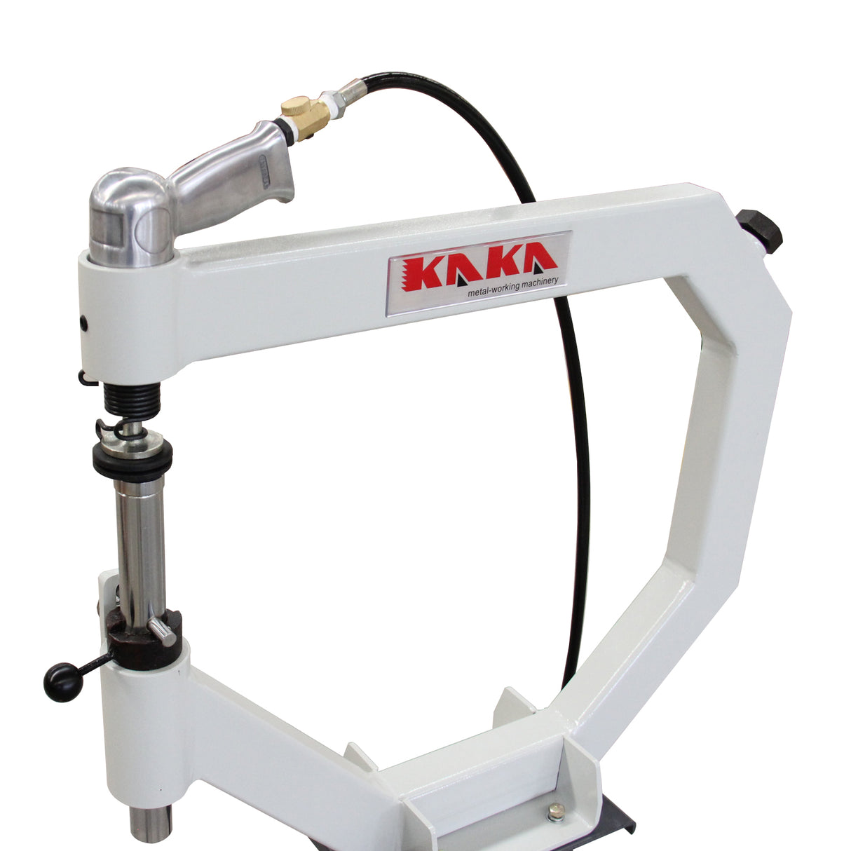 Pneumatic Planishing Hammer PPH-500, 500mm Thraot Sheet Panel Beating Tools, Planishing Hammer With Steel Frame Stand and Foot Pedal