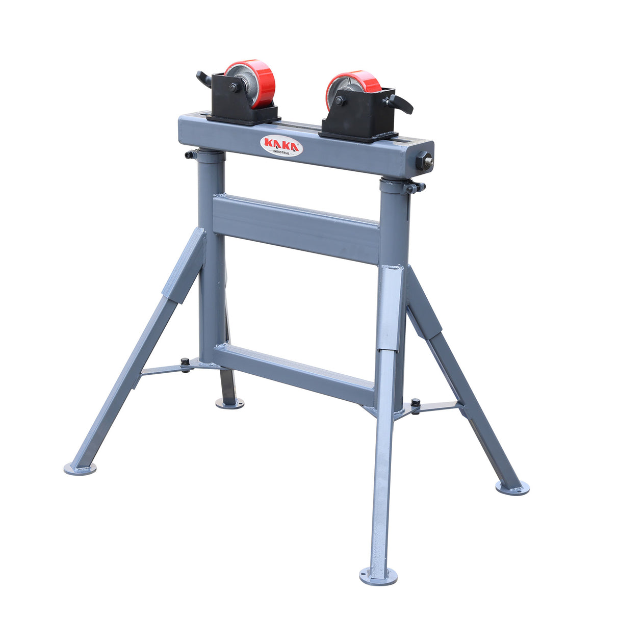 Heavy Duty 500kg Pipe Roller Stand PTR-1090A, Adjustable Height Welding Pipe Support Stand 740-1090mm