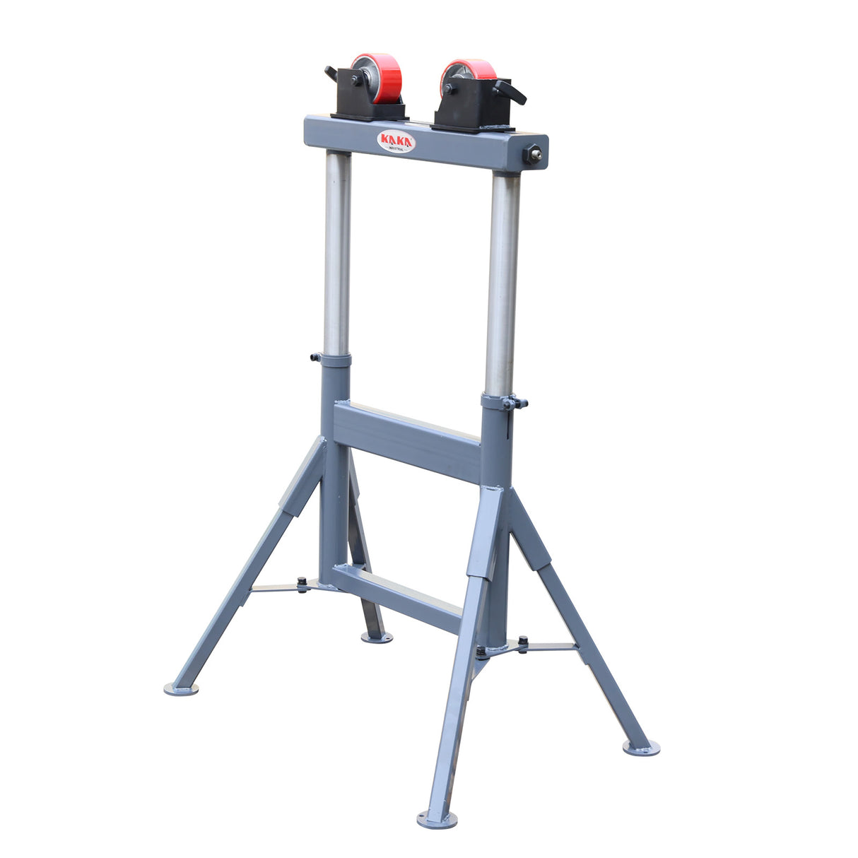 Heavy Duty 500kg Pipe Roller Stand PTR-1090A, Adjustable Height Welding Pipe Support Stand 740-1090mm