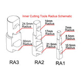 KANG Industrial RA-2 Manual Pipe Notcher, 20NB, 25NB, 32NB Notcher Capacity, 90 Degree High Precision Steel Tube Notcher, Steel Tube and Pipe Notcher