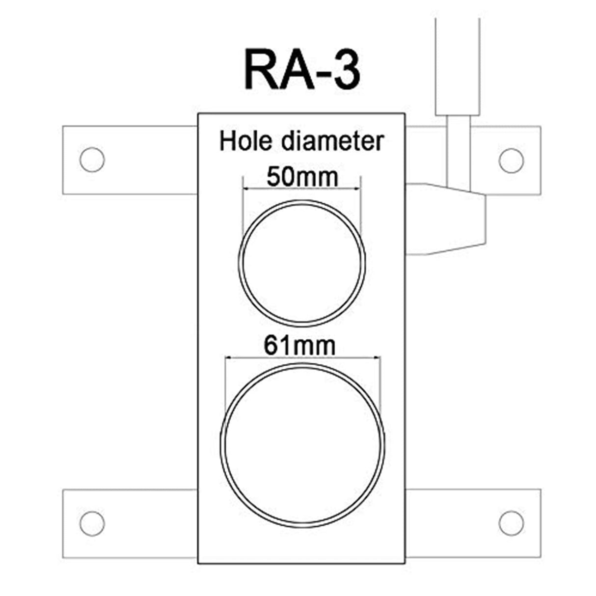 KANG Industrial RA-3 Manual Pipe Notcher, 40NB, 50NB Light Weight, Solid Construction Pipe Notching