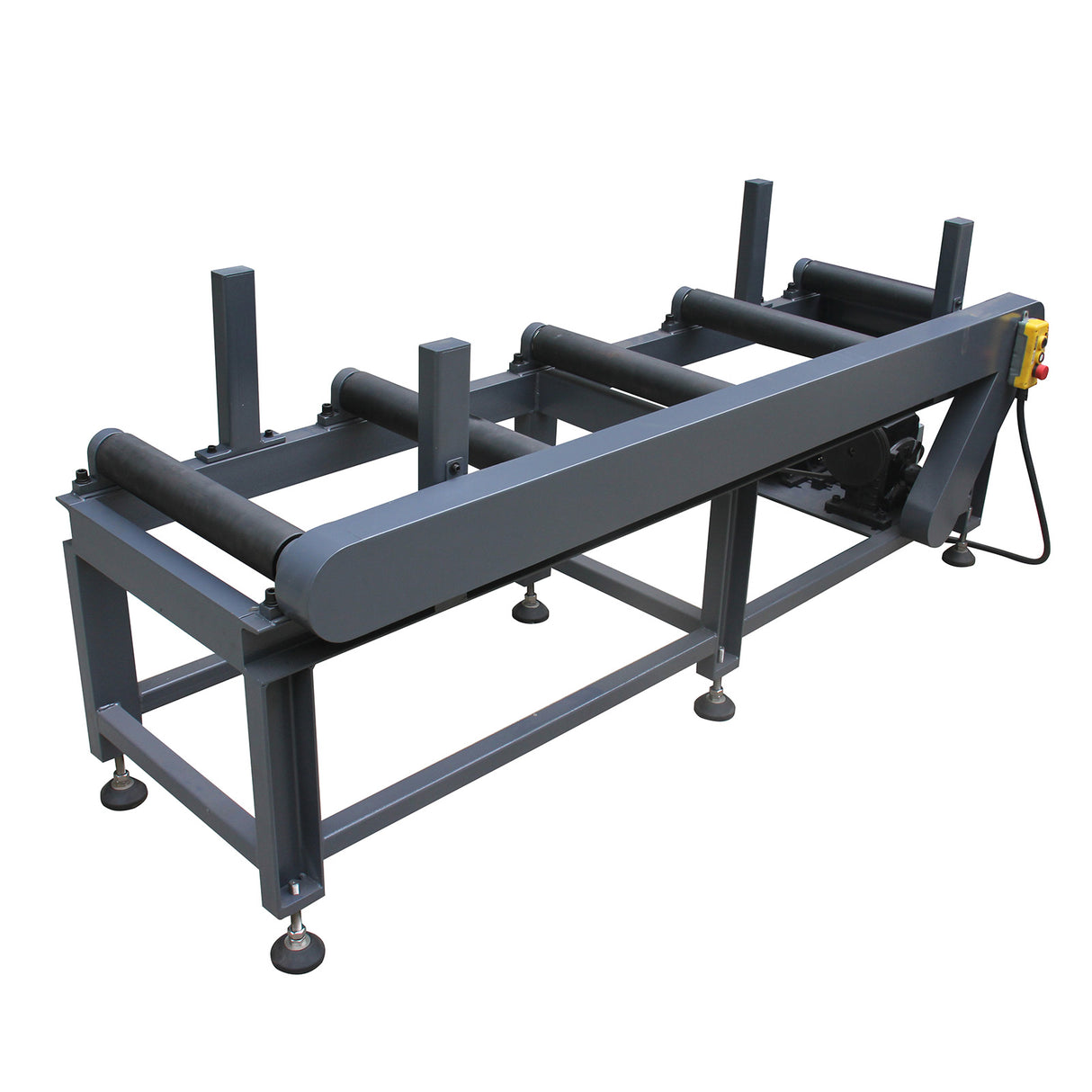 Kang Industrial RB-460E, Adjustable Height Roller Support for Bandsaw, Motorized