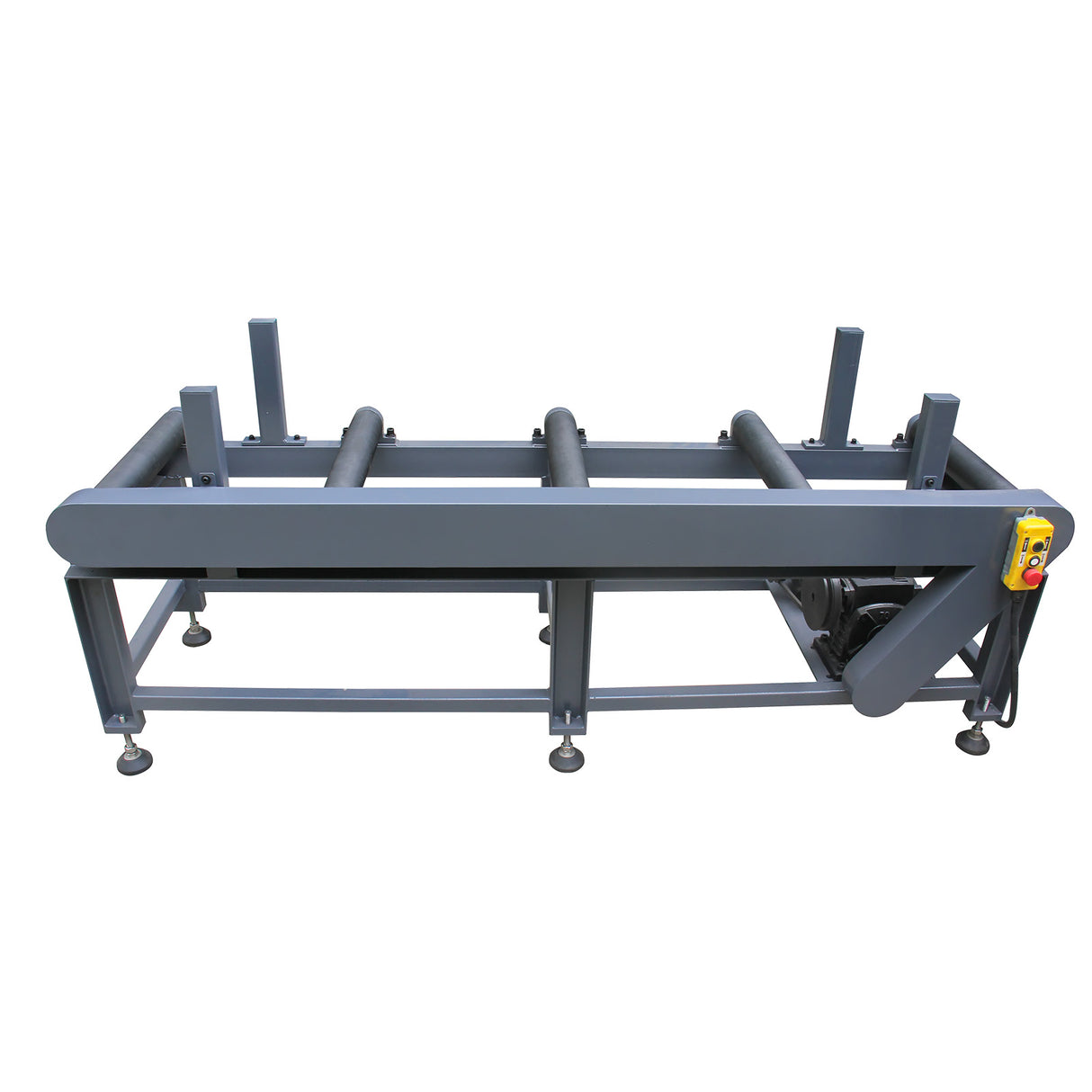 Kang Industrial RB-460E, Adjustable Height Roller Support for Bandsaw, Motorized