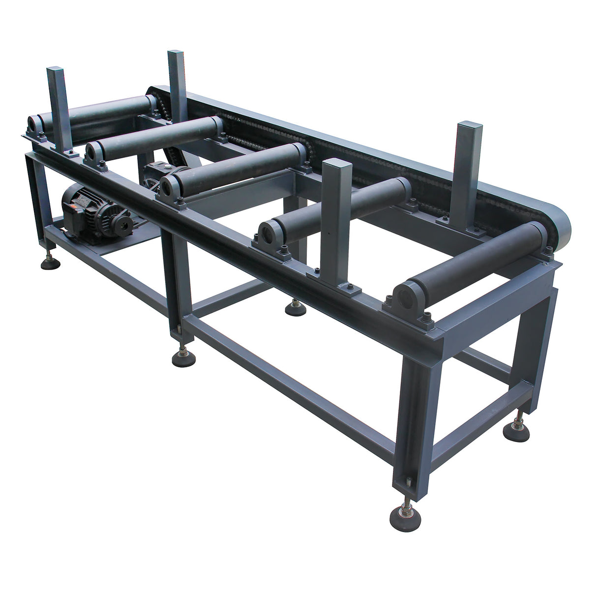 Kang Industrial RB-460E, Adjustable Height Roller Support for Bandsaw, Motorized