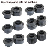 HVAC Rotary Machine RM08, 177mm Throat Cast-Iron Bead Roller, 0.8mm Sheet Metal Rotary Forming Machine, Duct Tools C/W 6 Dies