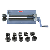 Bead Roller RM12 Sheet Metal Manual Swager C/W Bead Kits and Flange Kits, 1.2mm mild steel thickness, 305mm throat depth