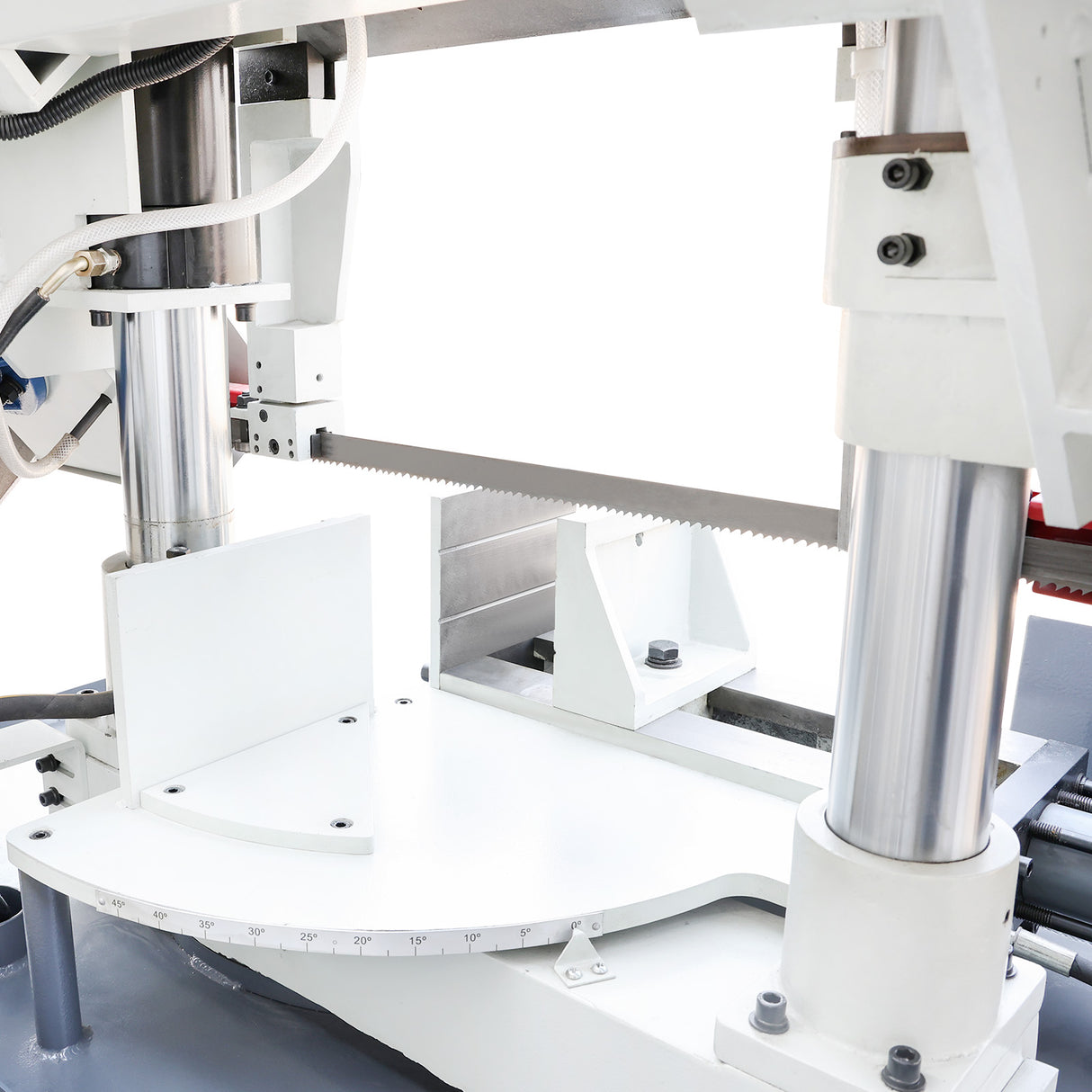 Double Column Band Saw TBK-11A with Swivel Head, Mitre Band  Saw Machine, 280mm Metal Cutting Saws