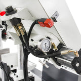 Double Column Band Saw TGK-14, ø350mm-350x350mm Gear Drive Dual Column Band Saw with Hydraulic Clamping, 415V Power