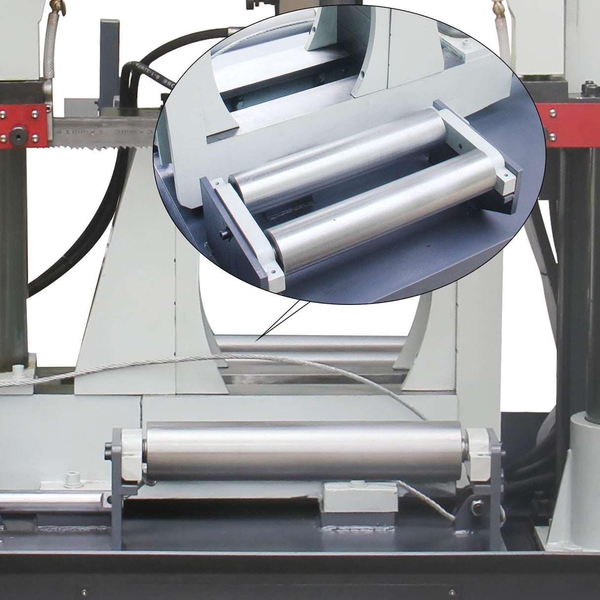 Double Column Band Saw TGK-16A, ø400mm-400x400mm Dual Column Bundle Cutting Saw, Hydraulic Band Saw Machine, 415V Power