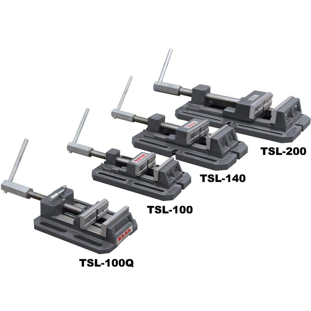KANG Industrial TSL-200, 200mm Drill Press Vise, Low Profile Metal Milling Drill Press Vice